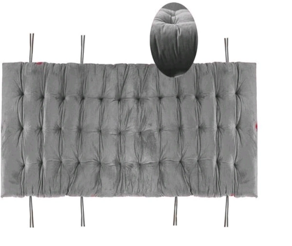 Mom's Moon Soft Velvet Chair Pad/Chair Cushion for Rocking Chair /Office/ Home in Outdoor and Indoor /Resting on Floor Set of 1 ( 18 x 50 Inch Grey ) - Grey